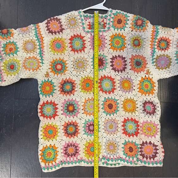 Alemais Cotton Crochet Oversized Top size 8 women’s - Picture 11 of 13